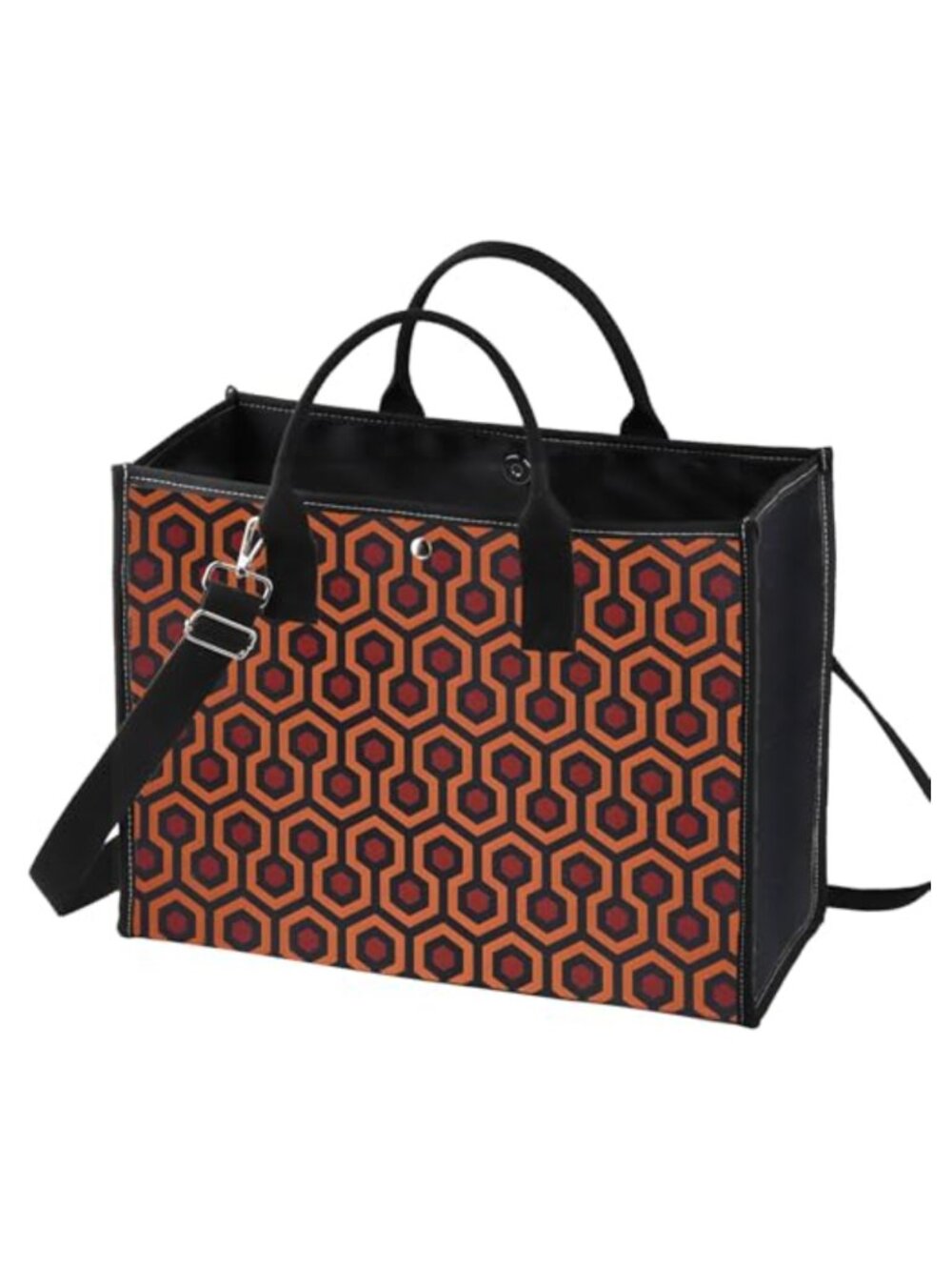 Vintage Hotel Horror Movie Inspired Canvas Cosmetic Makeup Bag Travel Zipper